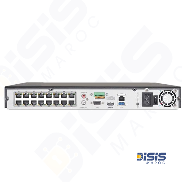 NVR 16CH 2HDD POE AcuSense DS-7616NXI-I2/16P/S