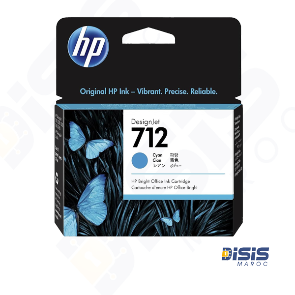 CARTOUCHE HP 712 ORIGINAL CYAN