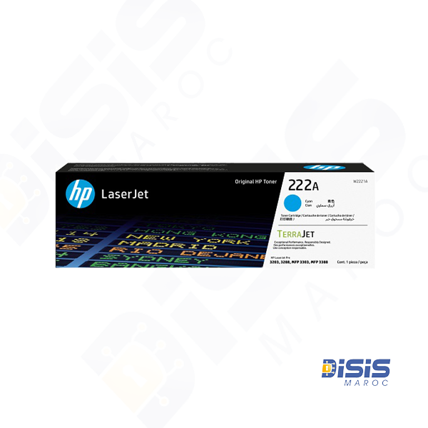 Cartouche de Toner HP W2221A (Cyan) – 106A LaserJet Original