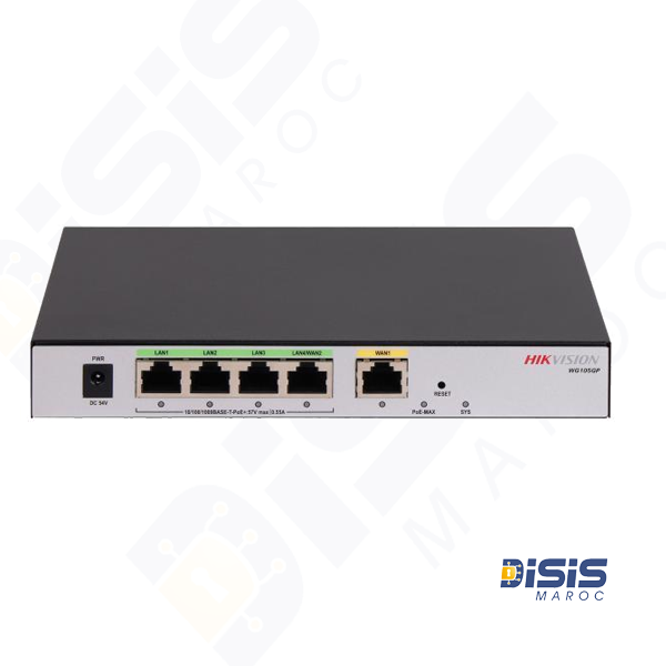 Switch PoE+ 5 ports Gigabit avec 4 ports PoE DS-3WG105GP-SI