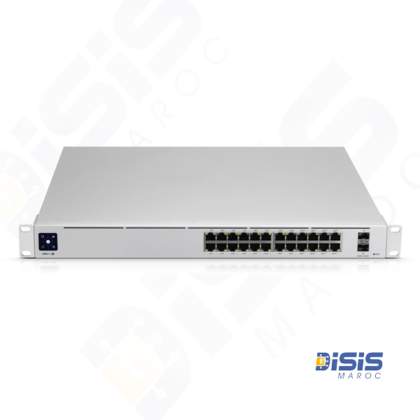 Ubiquiti UniFi USW-Pro-24-PoE – Switch 24 ports Gigabit, PoE+, 2 SFP+, gestion UniFi