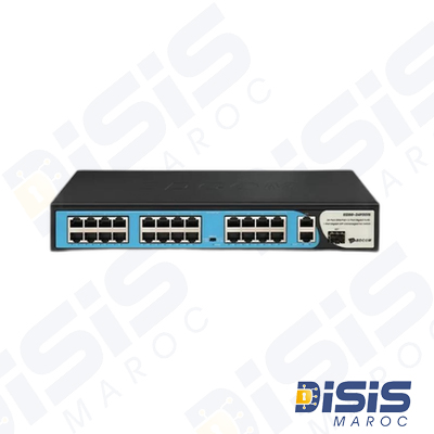 Switch PoE + 24 ports 100M avec 2 ports Gigabit RJ45 et SFP image 2