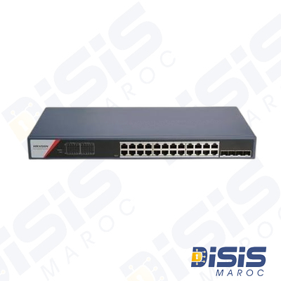 HIKVISION Switch Gigabit POE Smart 24 ports, 4 GE SFP, 370 W (DS-3E1528P-SI-24P4F) main image
