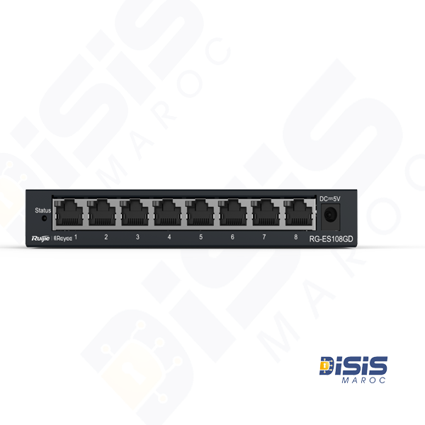 Commutateur non géré à 5 ports 10\/100\/1000 Mbps RG-ES108GD