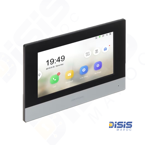 Moniteur intérieur d'interphone vidéo avec écran tactile 7 pouces