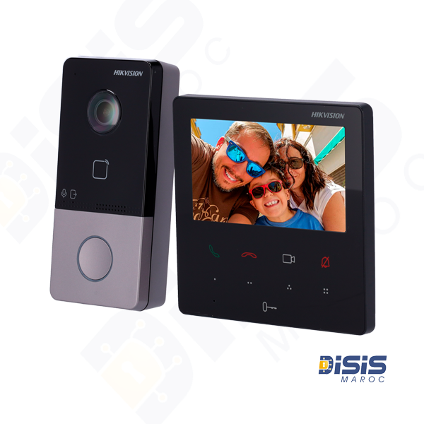 Kit d'interphone vidéo DS-KIS606-P