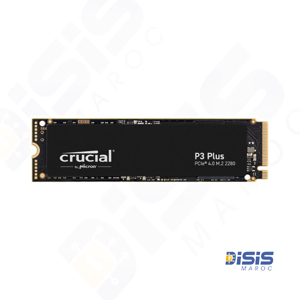 Crucial P3 Plus 1TB – SSD M.2 NVMe PCIe Gen4 x4, jusqu’à 5000 Mo/s