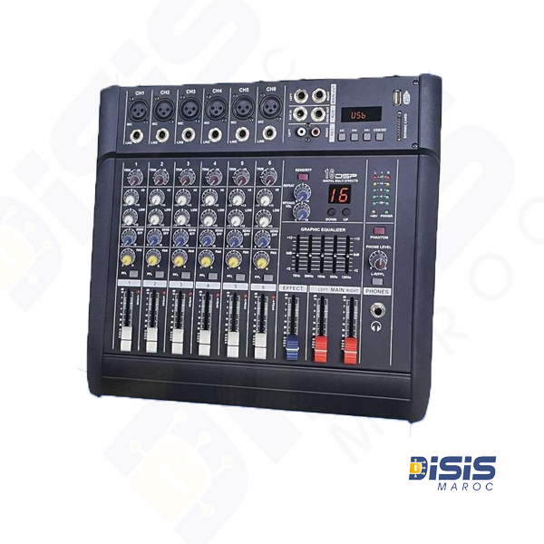 Table de Mixage Phonic PH602 PH-602D-USB