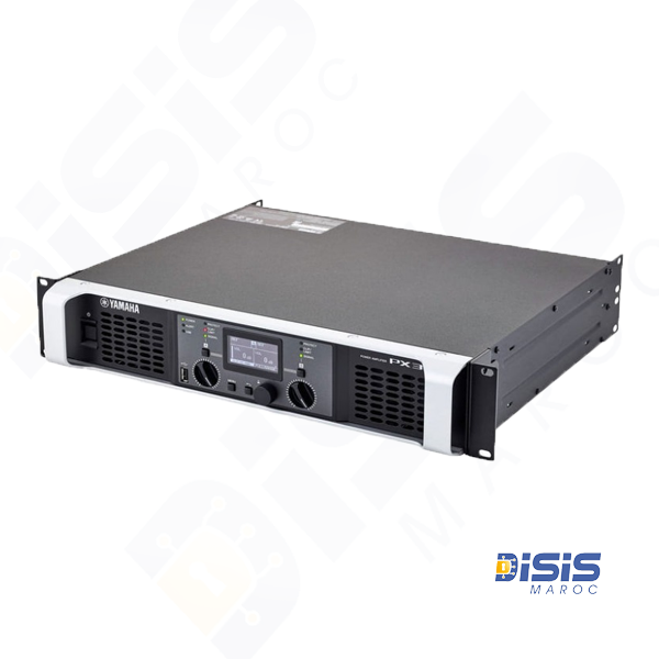 Amplificateur Yamaha PX‑3 • Puissance 2×300 W à 8 Ω • Classe D avec DSP intégré