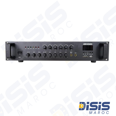 Amplificateur IP 120W Hikvision – DS-QAE0A120G1-VB - Sonorisation professionnelle
