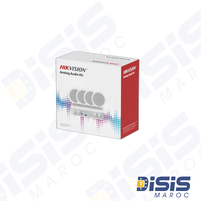 Hikvision Kit Audio Analog, Amplificateur 60W+4 HP plf 6W