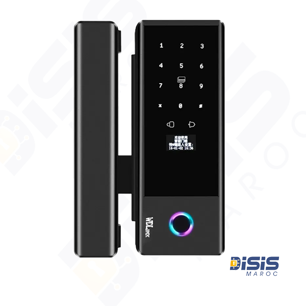 fingerprint MF Card Password hybrid Verification Glass Door Lock
